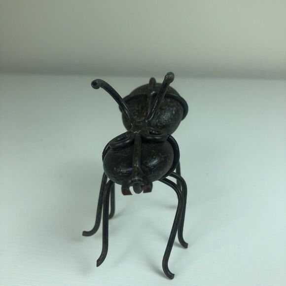 Set of 3-- 2 Bugs Cast Iron / 1 Iron & Stone Figurines Garden Insects Ants Fly - Picture 14 of 16